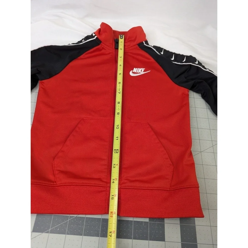 Nike Toddler Jacket Red Black Sz 4T Polyester